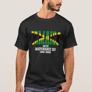 T-shirt Drapeau de la fête de l'indépendance de la Jamaïqu