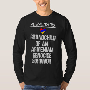 T-shirt Drapeau de la fierté arménienne du génocide surviv
