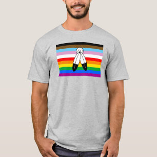 T-shirt Drapeau de la fierté de progrès LGBTQ+