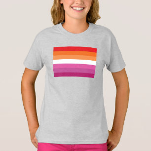 T-shirt Drapeau de la fierté lesbienne