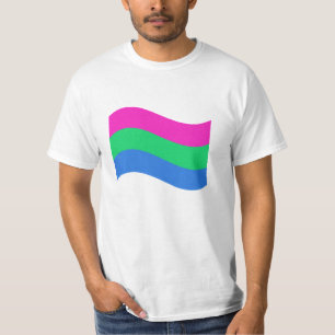 T-shirt Drapeau de la fierté polysexuelle