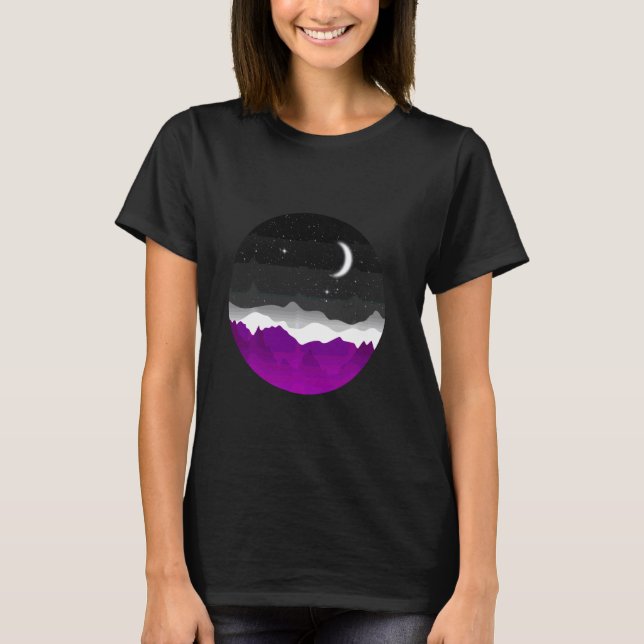 T-shirt Drapeau de la fierté sexuelle Ace démisexuel Greye (Devant)