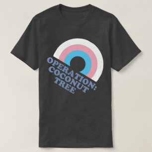 T-shirt Drapeau de la Fierté trans de l'arbre à noix de co
