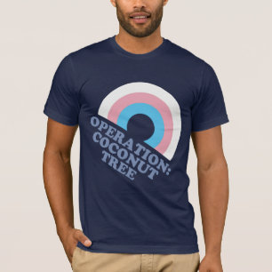 T-shirt Drapeau de la Fierté trans de l'arbre à noix de co