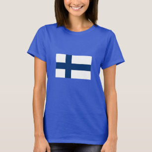T-shirt Drapeau de la Finlande