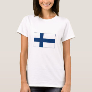 T-shirt Drapeau de la Finlande