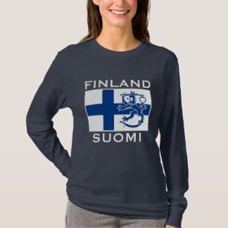 T-shirt Drapeau de la Finlande