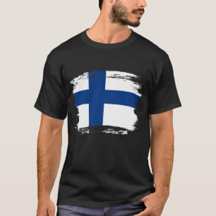 T-shirt Drapeau de la Finlande