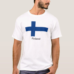 T-shirt Drapeau de la Finlande