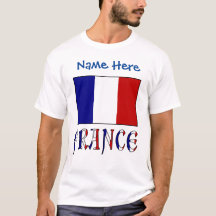 Drapeau de la France personnalisé Héritage Hommes