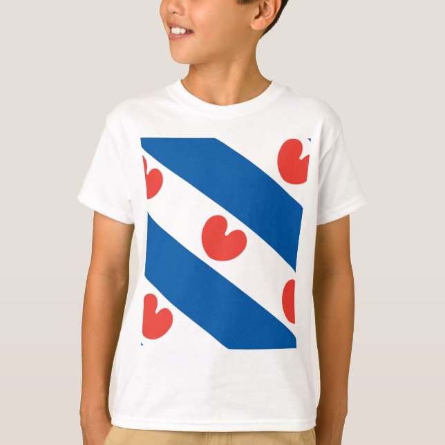 T-shirt Drapeau de la Frise (Devant)