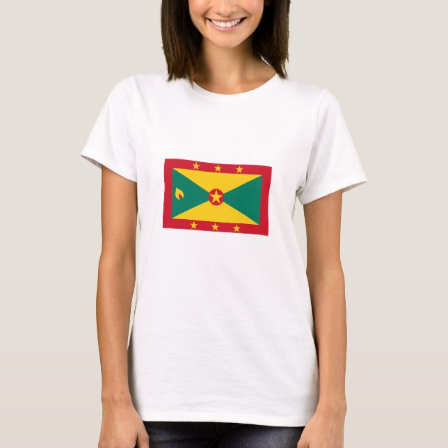 T-shirt Drapeau de la Grenade (Devant)