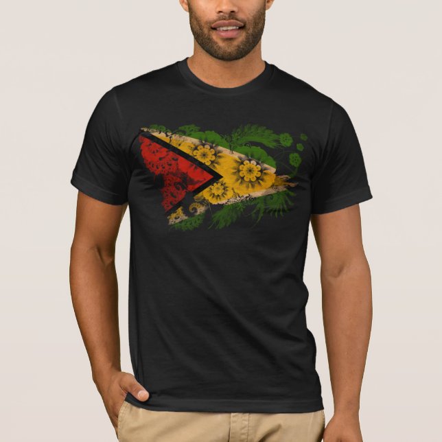 T-shirt Drapeau de la Guyane (Devant)