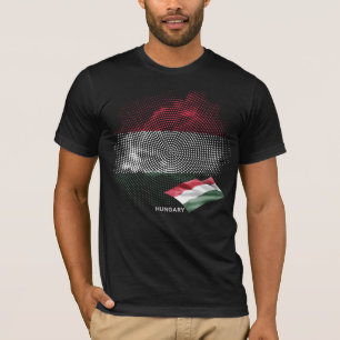 T-shirt Drapeau de la Hongrie