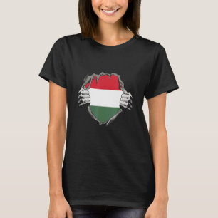 T-shirt drapeau de la Hongrie