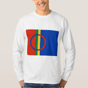 T-shirt Drapeau de la Laponie (Noël) (Sami) (Laplander)