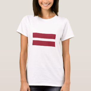 T-shirt Drapeau de la Lettonie