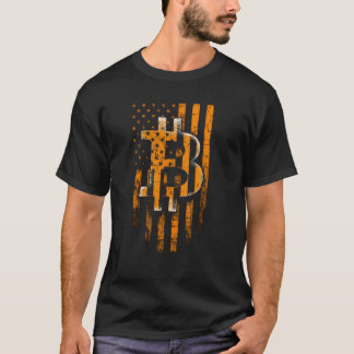 T-shirt Drapeau de la liberté Bitcoin - Conception de stre