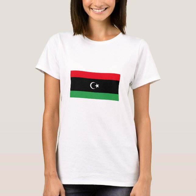 T-shirt Drapeau de la Libye (Devant)