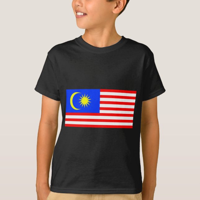 T-shirt Drapeau de la Malaisie (Devant)