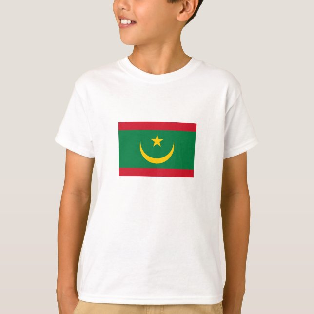 T-shirt Drapeau de la Mauritanie (Devant)