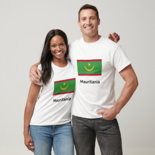 T-shirt Drapeau de la Mauritanie
