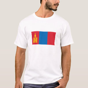 T-shirt Drapeau de la Mongolie