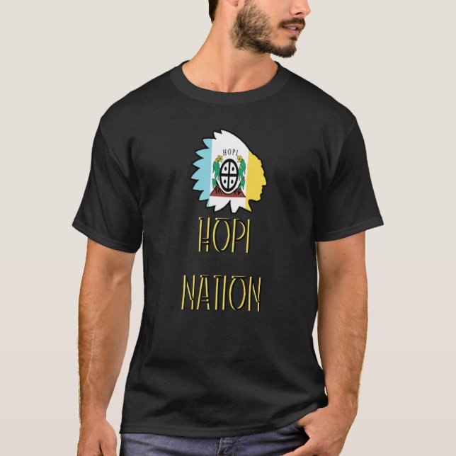 T-shirt Drapeau de la nation Hopi Indigène de l'Amérique (Devant)