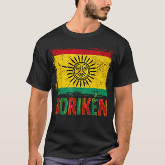 T-shirt Drapeau de la nation Taino Boriken Borinquen indig