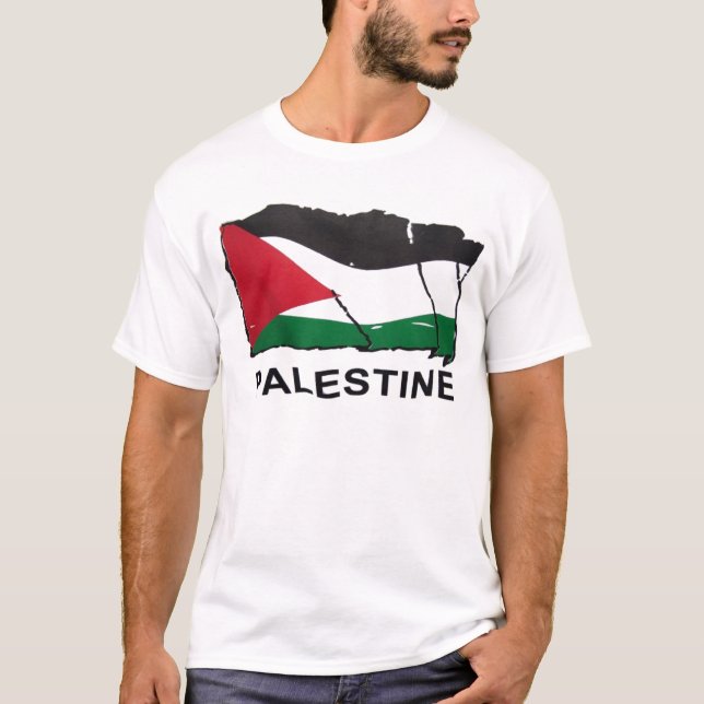 T-shirt Drapeau de la Palestine (Devant)