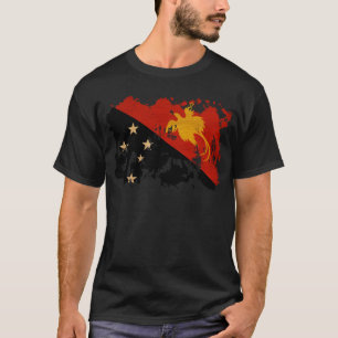 T-shirt Drapeau de la Papouasie-Nouvelle-Guinée