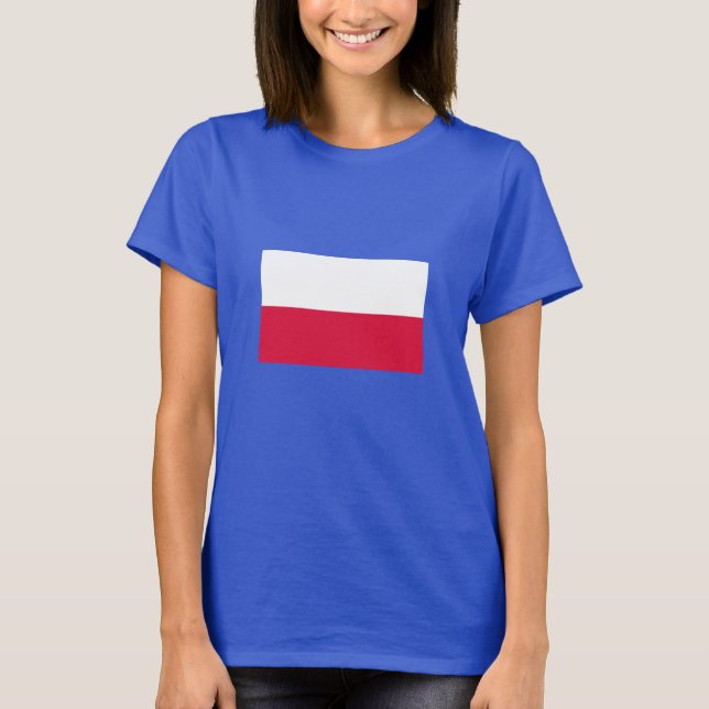 T-shirt Drapeau de la Pologne (Devant)