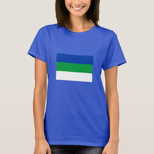 T-shirt Drapeau de la République de Komi (Devant)