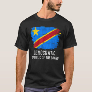 T-shirt Drapeau de la République démocratique vintage du C