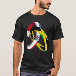 T-shirt Drapeau de la République dominicaine Jamaïque Gros