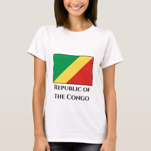 T-shirt Drapeau de la République du Congo