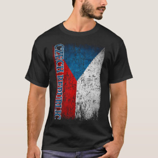 T-shirt Drapeau de la République tchèque Cadeau Femmes Hom