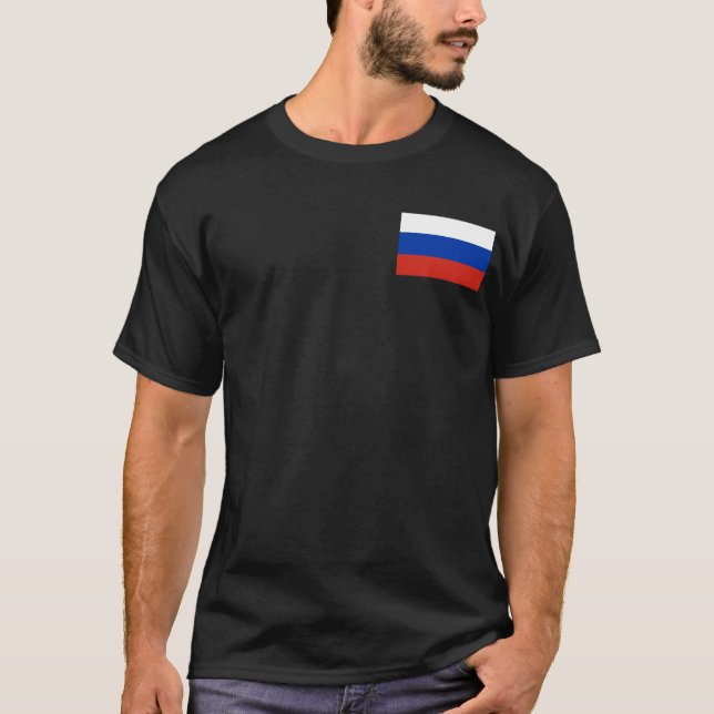 T-shirt Drapeau de la Russie (Devant)