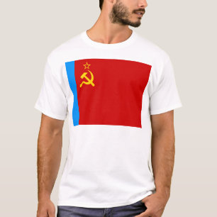 T-shirt Drapeau de la Russie soviétique, URSS, CCCP, commu