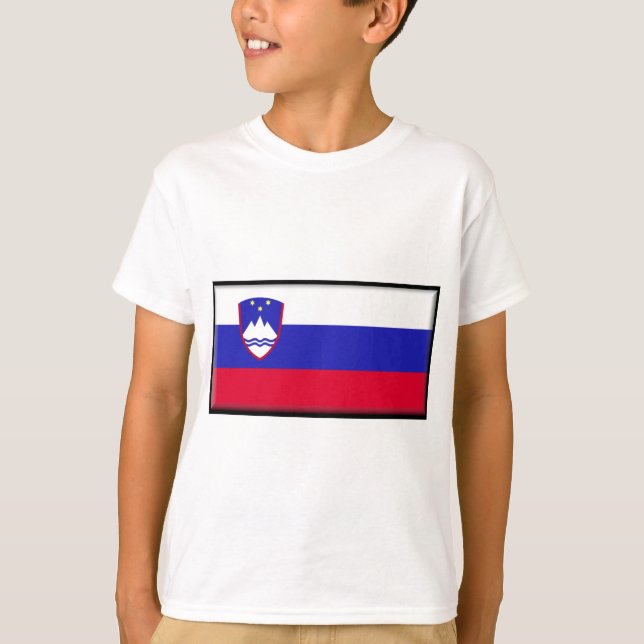 T-shirt Drapeau de la Slovénie (Devant)