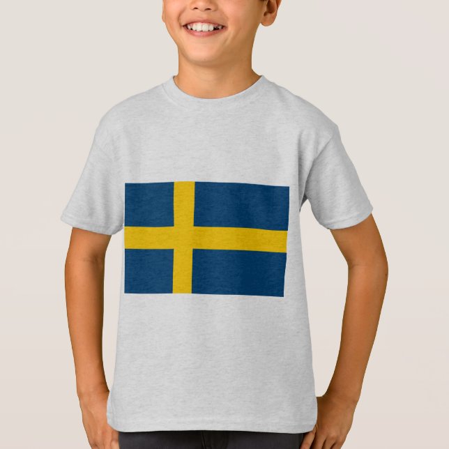 T-shirt Drapeau de la Suède (Devant)