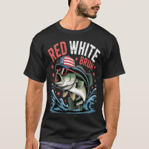 T-shirt Drapeau de la Suède sur une canne à pêche