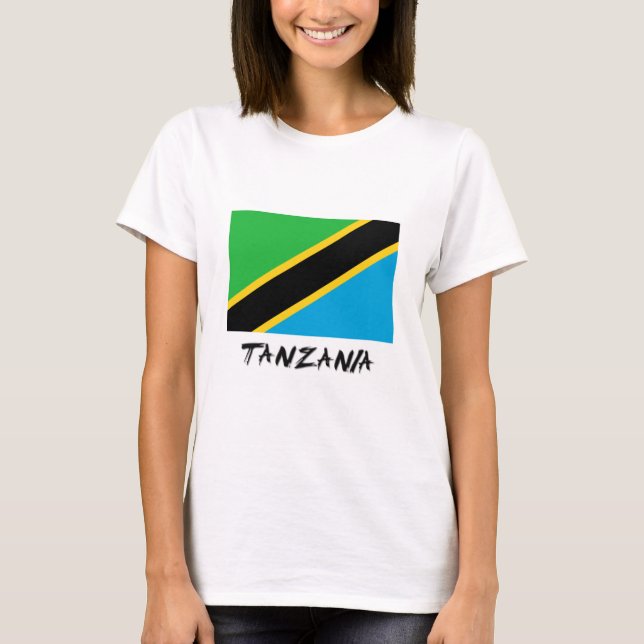 T-shirt Drapeau de la Tanzanie (Devant)