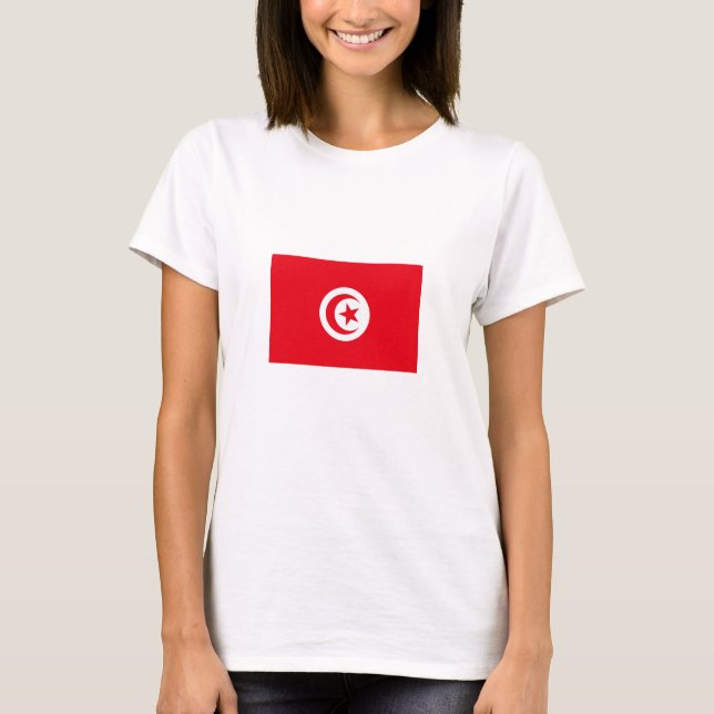T-shirt Drapeau de la Tunisie (Devant)