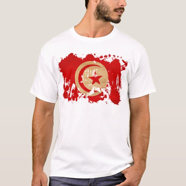T-shirt Drapeau de la Tunisie (Devant)
