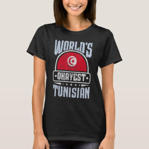 T-shirt Drapeau de la Tunisie Fiers Tunisiens Hommes & Fem