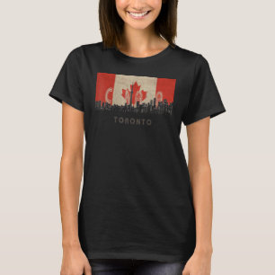 T-shirt drapeau de la ville de souvenir de toronto canada 