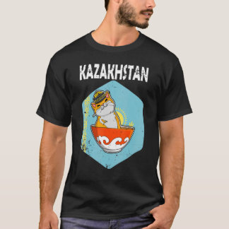 T-shirt Drapeau de la Yurta République du Kazakhstan du Qa