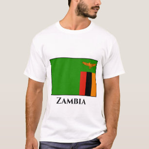T-shirt Drapeau de la Zambie