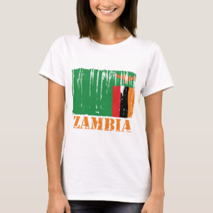 T-shirt Drapeau de la Zambie